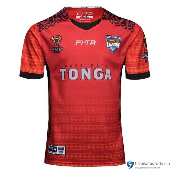 Camiseta Tonga RLWC Primera equipo 2017-18 Rojo